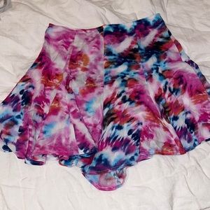 Vanessa Mooney Tie Dye Flowy Shorts Size S